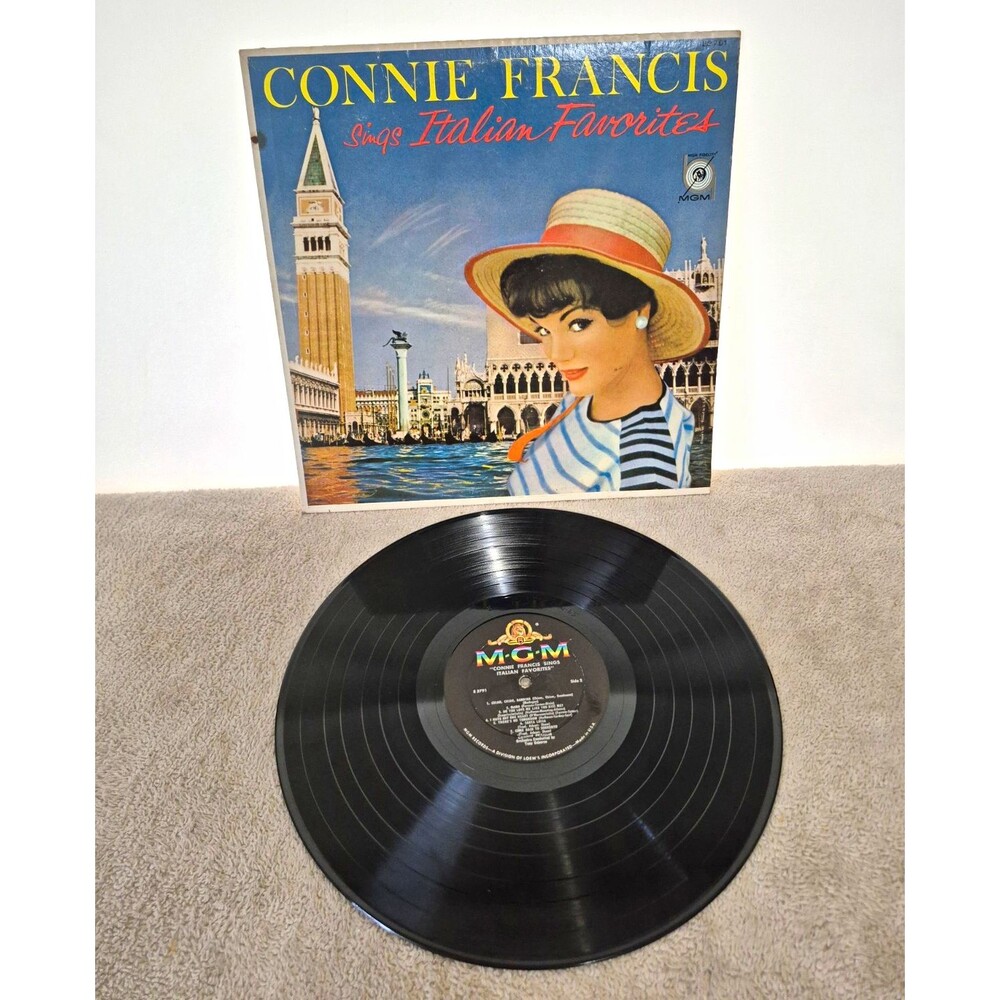 Connie Francis - Sings Italian Favorites Vinyl LP MGM Records E3791 12" 33RPM